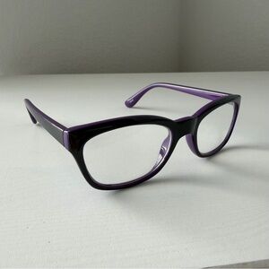 NWOT “Loft Outlet” Dark Purple/Black +1 Strength Reading Glasses, Readers